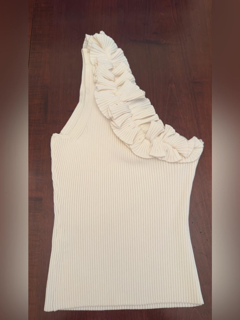 Zimmermann Cream One-Shoulder Ruffle Tank
Size OP - Picture 6 of 9